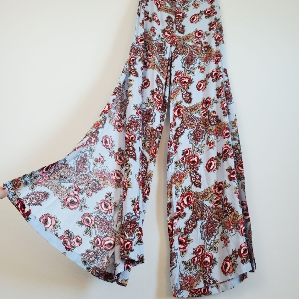Flowy floral pants